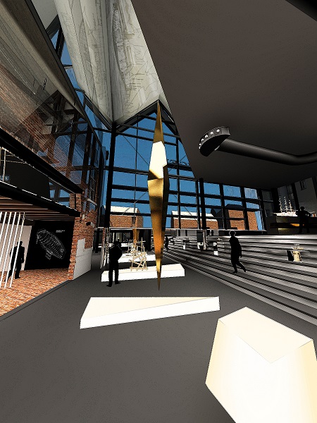3-D модель внутреннего оформления музея